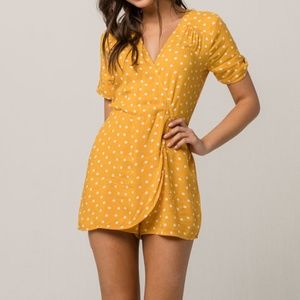 NWT SOCIALITE Polka Dot Wrap Women'ss Romper